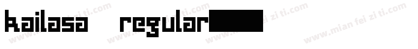 kailasa regular字体转换
